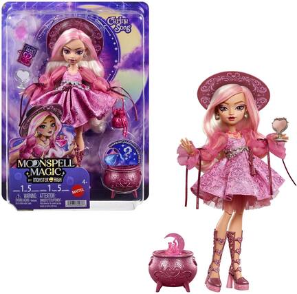 Carina Song
MOONSPELL MAGIC by MONSTER HIGH
4+
1.5
1 a 5
LON 1
1.5 - 5
MATTEL
WARNING: ATTENTION
CHOKING HAZARD - Small parts. Not for children under 3 years.
DANGER D'ETOUFFEMENT - Petits éléments. Ne convient pas aux enfants de moins de 3 ans.
SURPRISE!
SURPRISE!