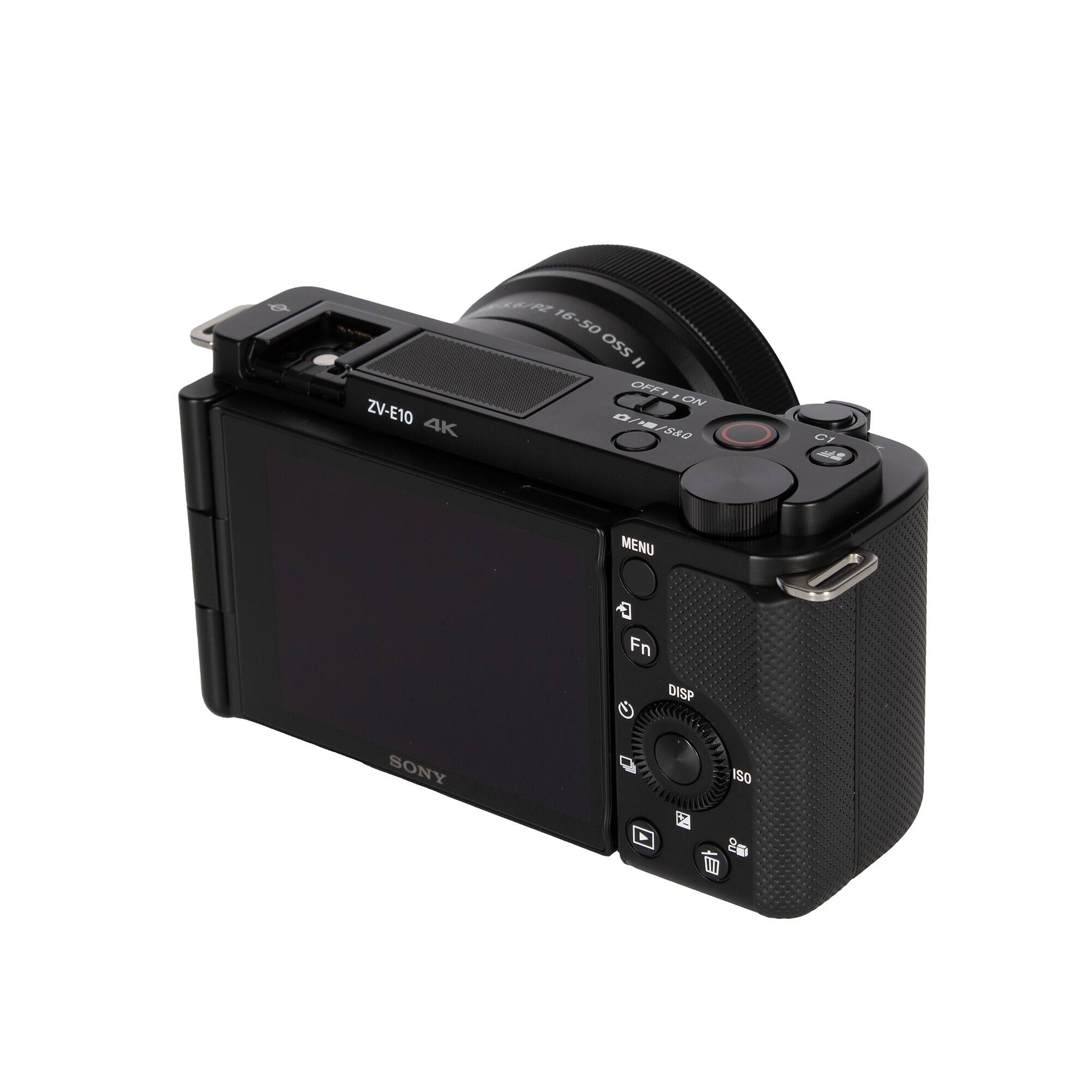 ZV-E10 4K  
16-50 OSS  
OFF: ON  
MENU  
Fn  
DISP  
ISO  
SONY