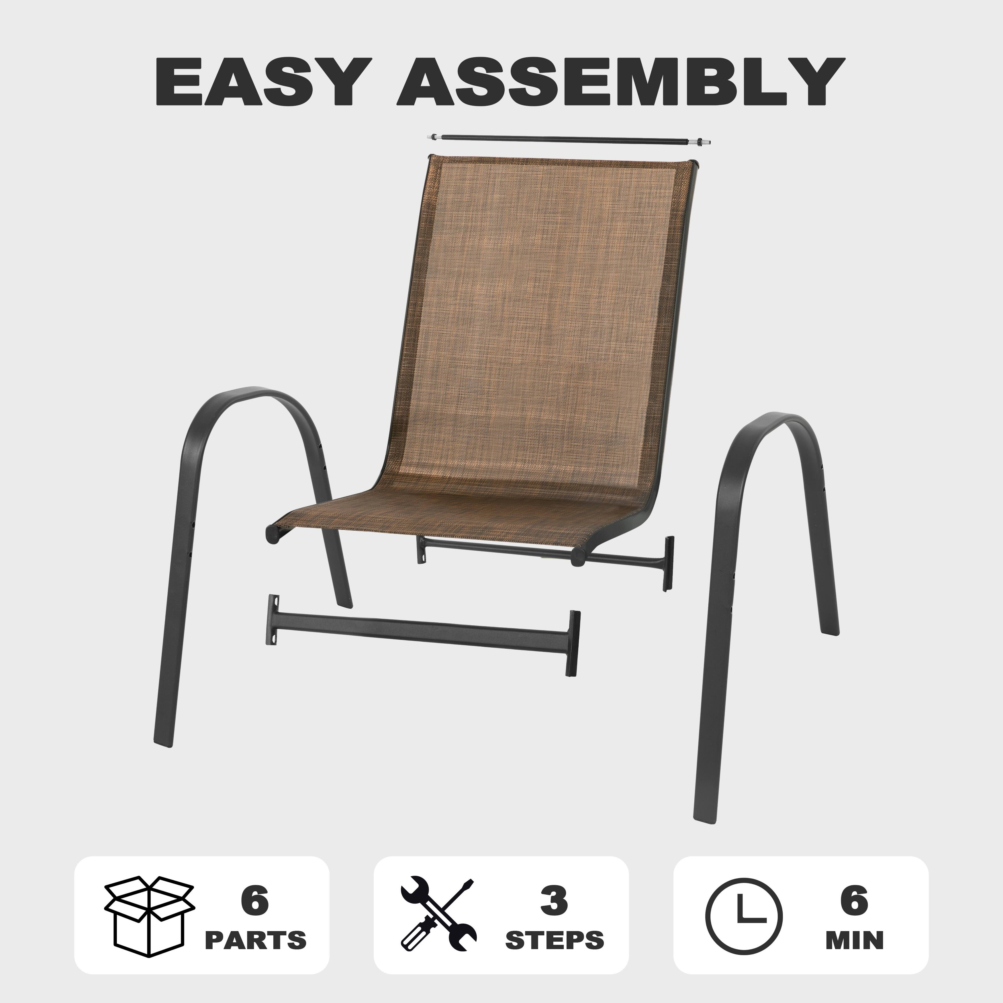 EASY ASSEMBLY

6 PARTS  
3 STEPS  
6 MIN