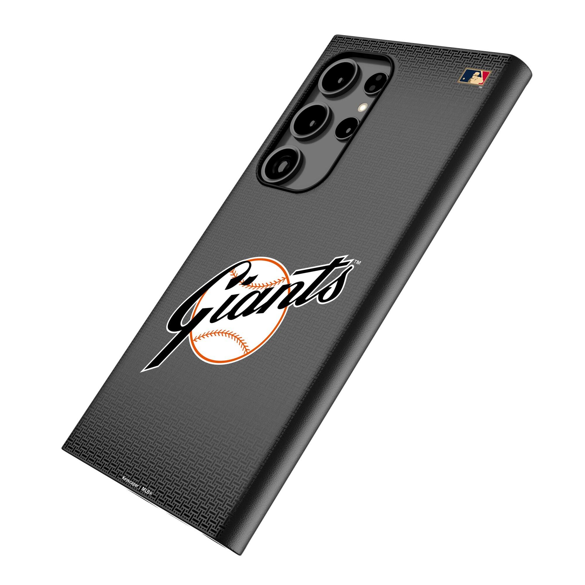Alt View 1. Keyscaper - San Francisco Giants Cooperstown Collection 1958-1967 Galaxy Magnetic Bump Case - S24 - Black.