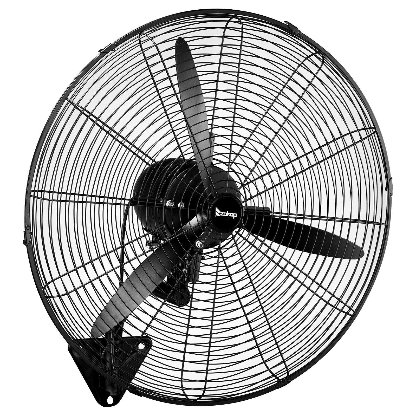 Alt View 1. Winado - 30inch High Velocity Wall Mount Fan Oscillating,Industrial Fan with 4 Speed Ventilation,100% BLDC Copper Motor, 12974CFM - Black.