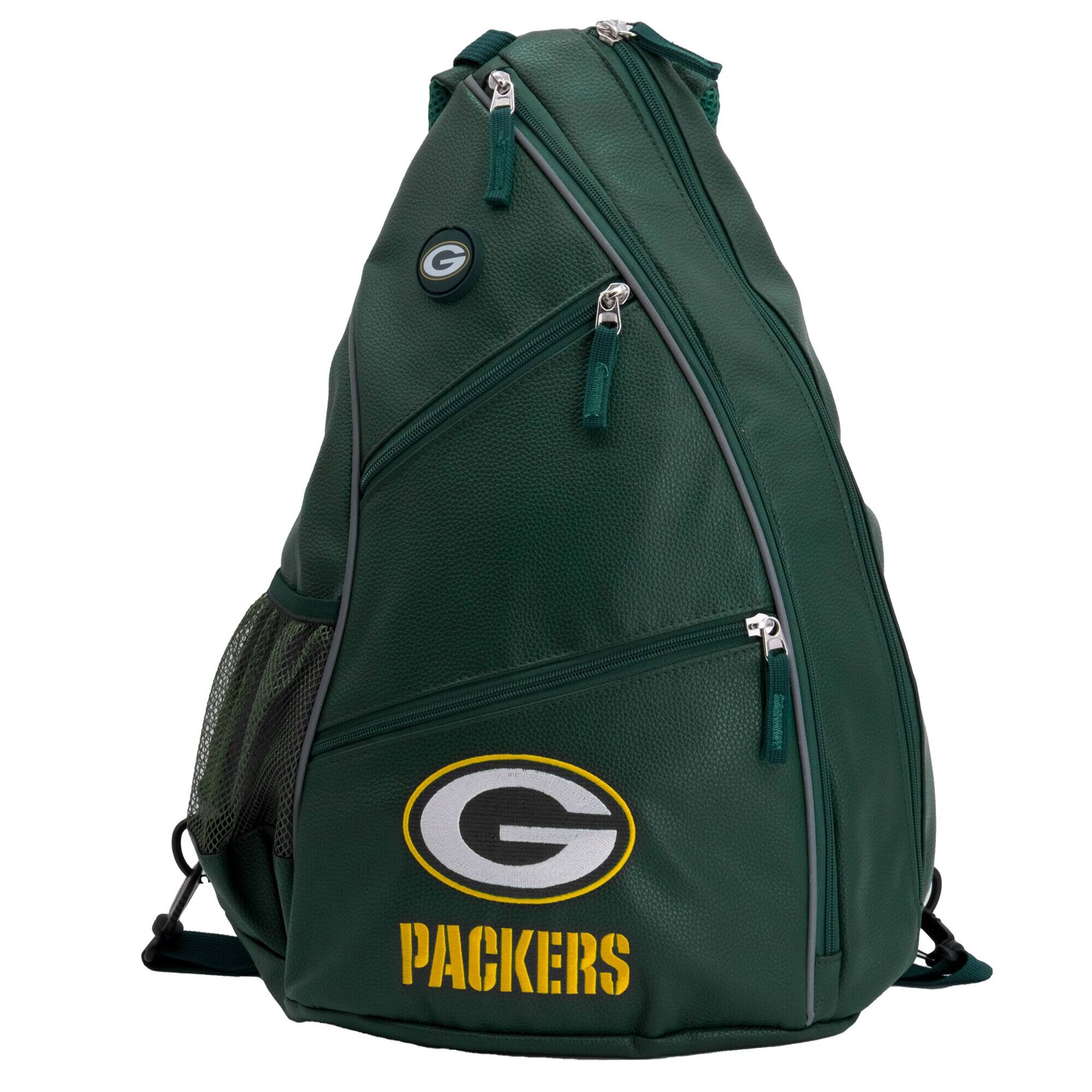 Front. Team Golf - Green Bay Packers Embroidered Team Backpack - Multicolor.