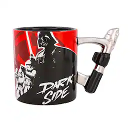 Silver Buffalo - Star Wars Darth Vader "Dark Side" Ceramic Mug With Sculpted Lightsaber Handle - Multi-Colored
