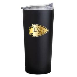 Logo Brands - Kansas City Chiefs Black Foil 20oz. Powder Coat Tumbler - Multicolor