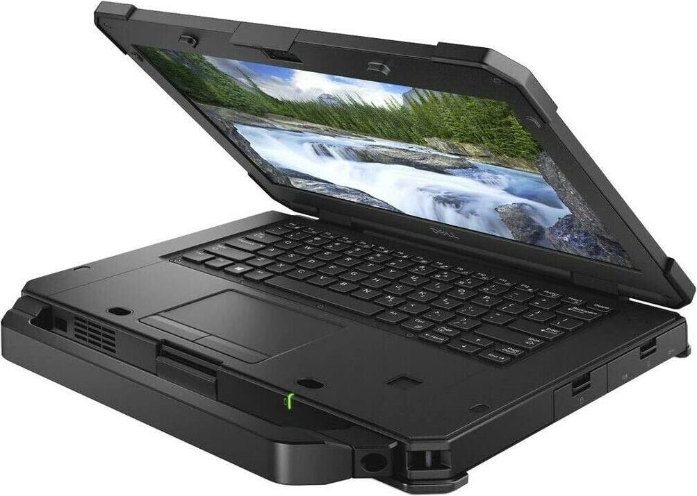 Angle. Dell - Dell 5420 Rugged 14" Refurbished Laptop - Intel 8th Gen i5-8350U with 32GB RAM - Intel UHD Graphics - 512GB SSD - Black.