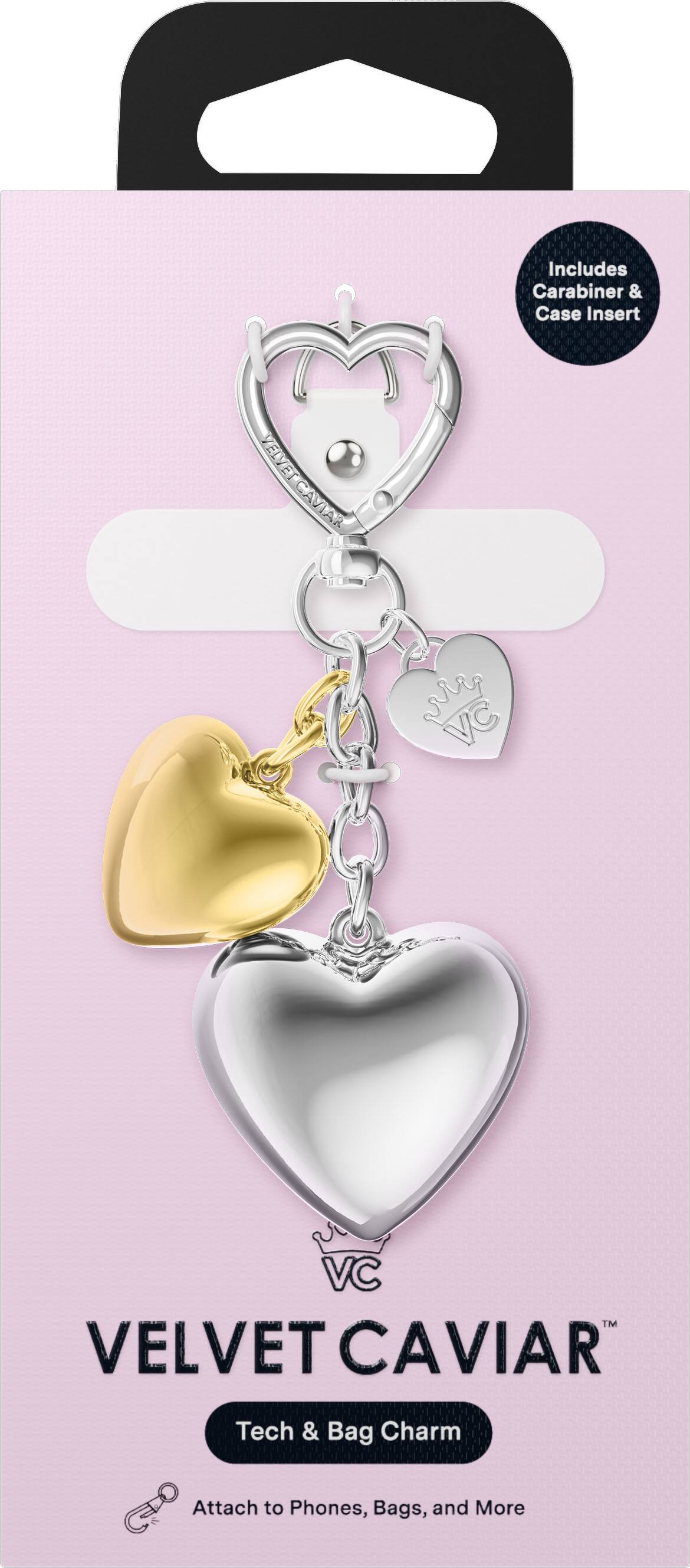 Includes Carabiner & Case Insert

VELVET CAVIAR
VC™ VELVET CAVIAR

Tech & Bag Charm
Attach to Phones, Bags, and More