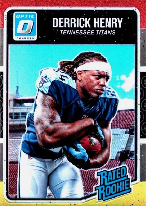 OPTIC DONRUSS DERRICK HENRY TENNESSEE TITANS 4 RATED ROOKIE