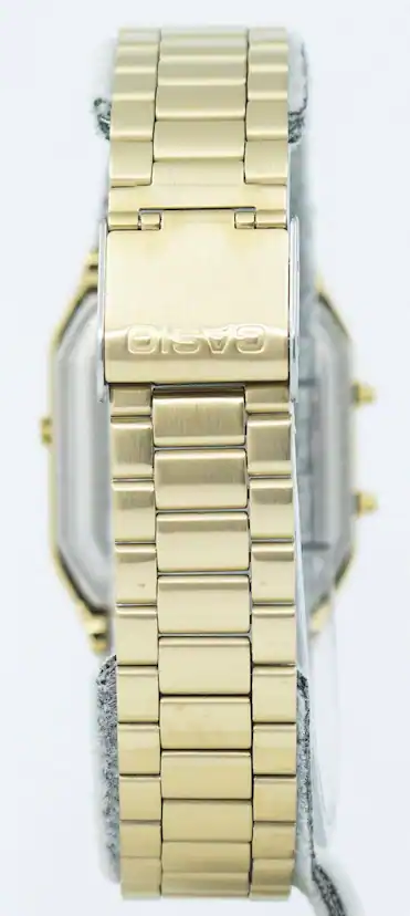 men's aq230ga-9d gold metal quartz dress watch Casio Unisex Gold Analog-Digital Watch