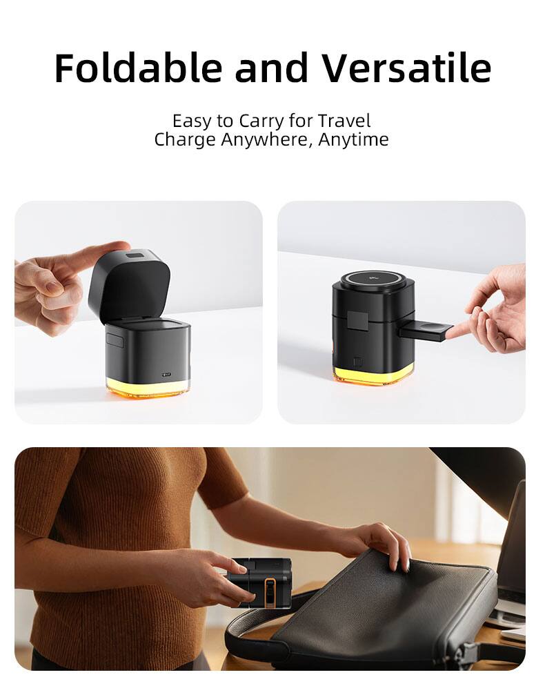 Foldable and Versatile  
Easy to Carry for Travel  
Charge Anywhere, Anytime
