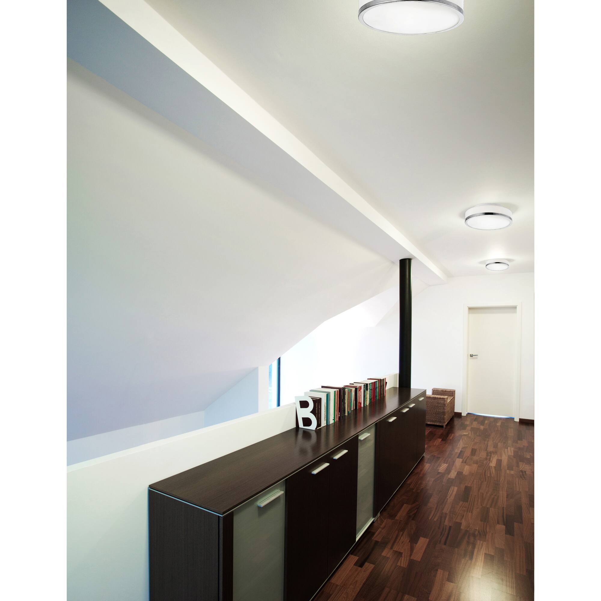 Alt View 2. CWI Lighting - Frosted 2 Light Drum Shade Flush Mount With Satin Nickel Finish - Satin Nickel.