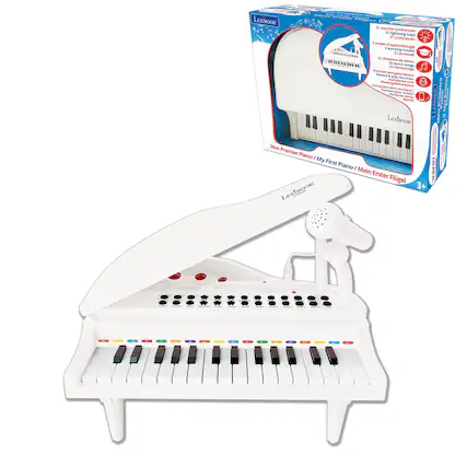 LEXIBOOK i
- 31 touches lumineuses
- 31 Lightning Keys
- 3 modes d'apprentissage
- 22 chansons de démo
- Fonction enregistrement
- Fonction Wiederholung
- Connectez-vous via Bluetooth
LEXIBOOK Mon Premier Piano : My First Piano / Mein Erster Flügel 3+