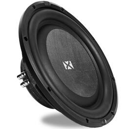 NVX - SMW12D4 800W Peak (400W RMS) S-Series Shallow-Mount 12in Dual 4-Ohm Subwoofer