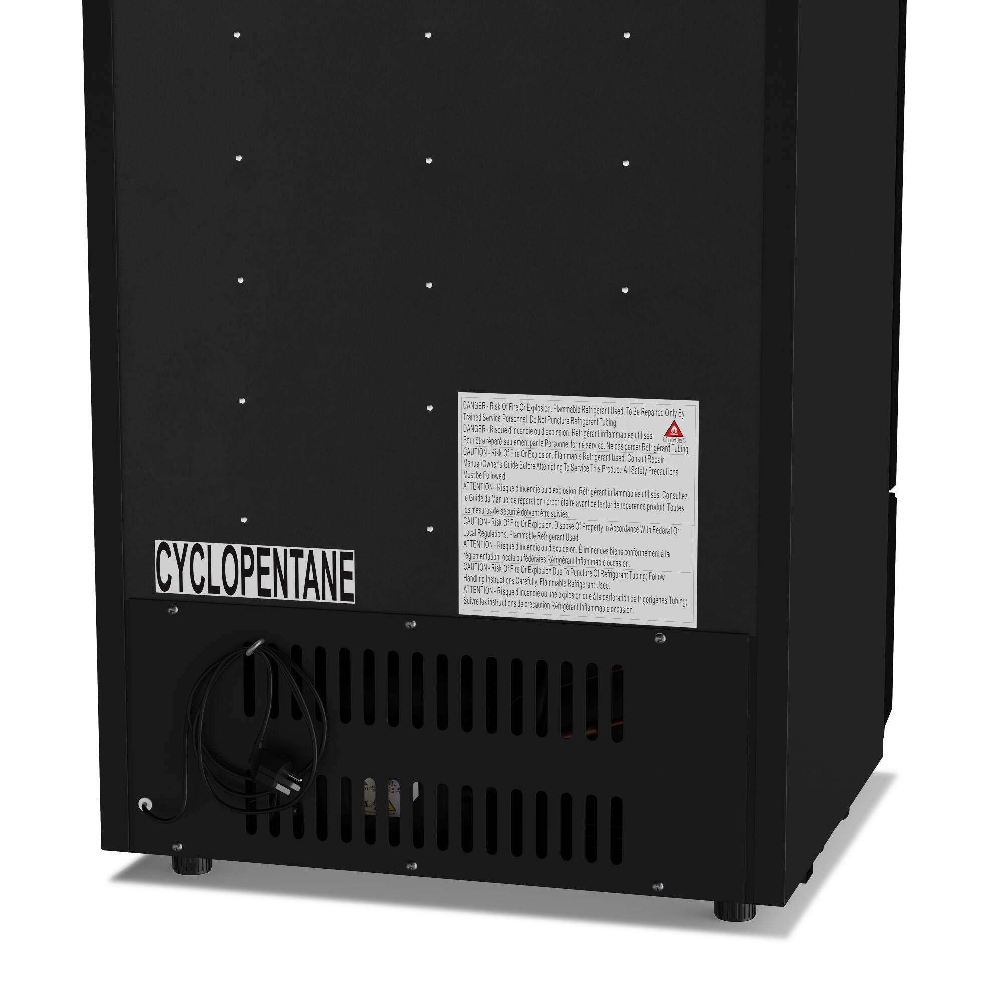 CYCLOPENTANE CANISTER is a flammable container. It is required by the Department of Transportation to be marked with the following warning: "CAUTION: Flammable Container. Keep Away from Open Flames." The container is also required to have a warning label stating: "Do Not Use Near Open Flames." The canister must be stored in a cool, dry place and away from direct sunlight. The label should be visible and legible. The container should be used by trained personnel only. The canister should be stored in a secure location and not left unattended. The container should be checked for any signs of damage or leaks before use. The label should not be removed or defaced. The container should be disposed of properly according to local regulations.