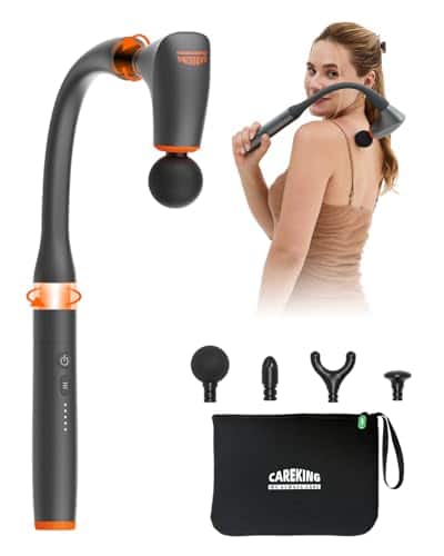 DORLUKFU - Convertible Massage Gun Deep Tissue for Back Neck Muscle Pain Relief - Electric Handheld Percussion Shoulder Massager