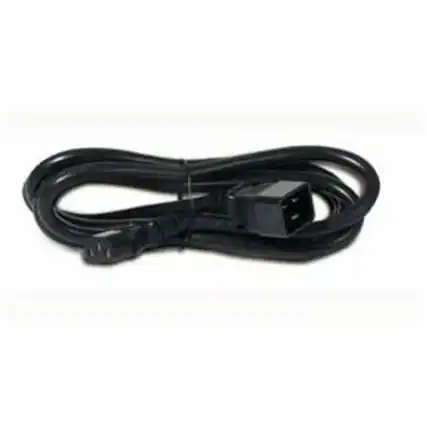 Front. APC - APC NetShelter Power Cord, IEC C13 to C20, 2.0m - 230 V AC - Black - 6.50 ft Cord Length - IEC 60320 C20 - 1 Each - Black.