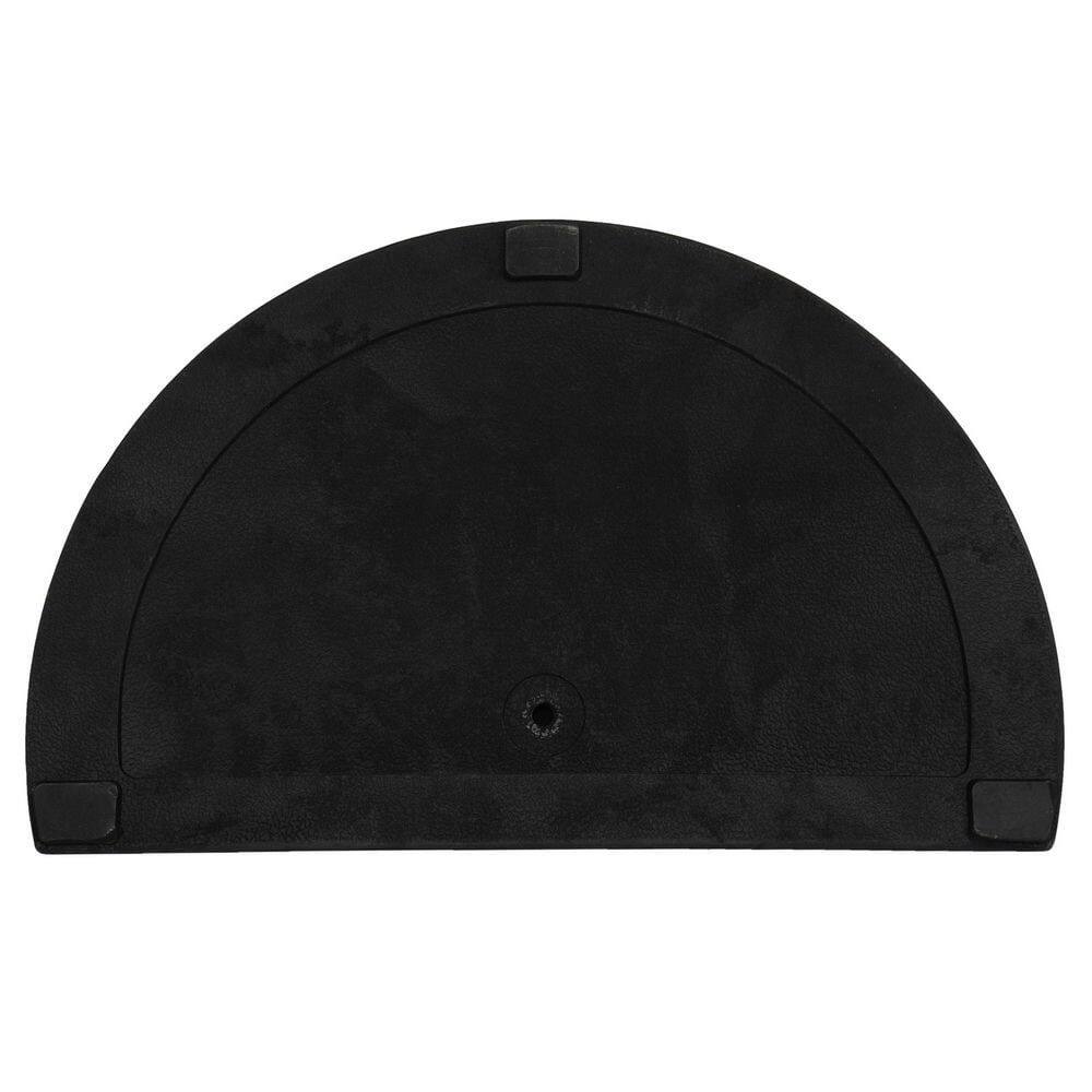 Angle. Resenkos - Resinkos 20" Half Resin Base Parasol Base, Sunshade Base With Enhanced Stability, Sun Protection Accessory, Black - Black.