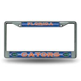 Rico Industries - Florida Gators Classic 12" x 6" Silver Bling Chrome Car/Truck/SUV Auto Accessory - Multi