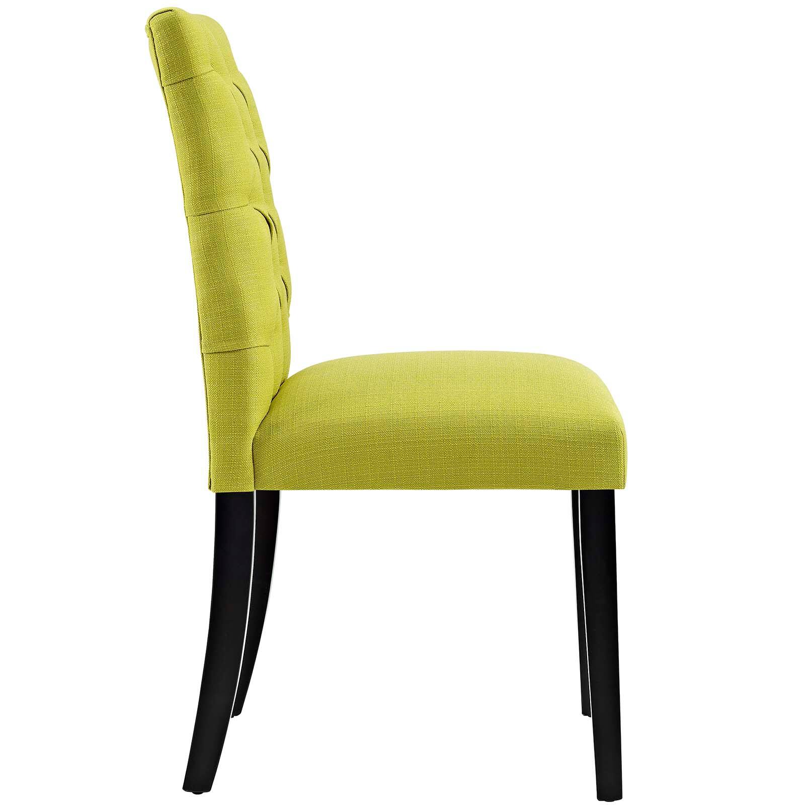 Back. Modway - Duchess Fabric Dining Chair Set of 2 by Modway - Wheatgrass.