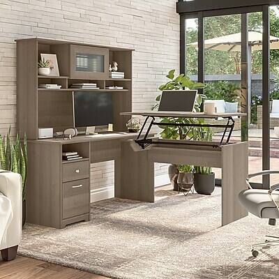 Alt View 5. Bush Furniture - 60"W Computer Desk with Drawers(WC31260) - Ash Gray.