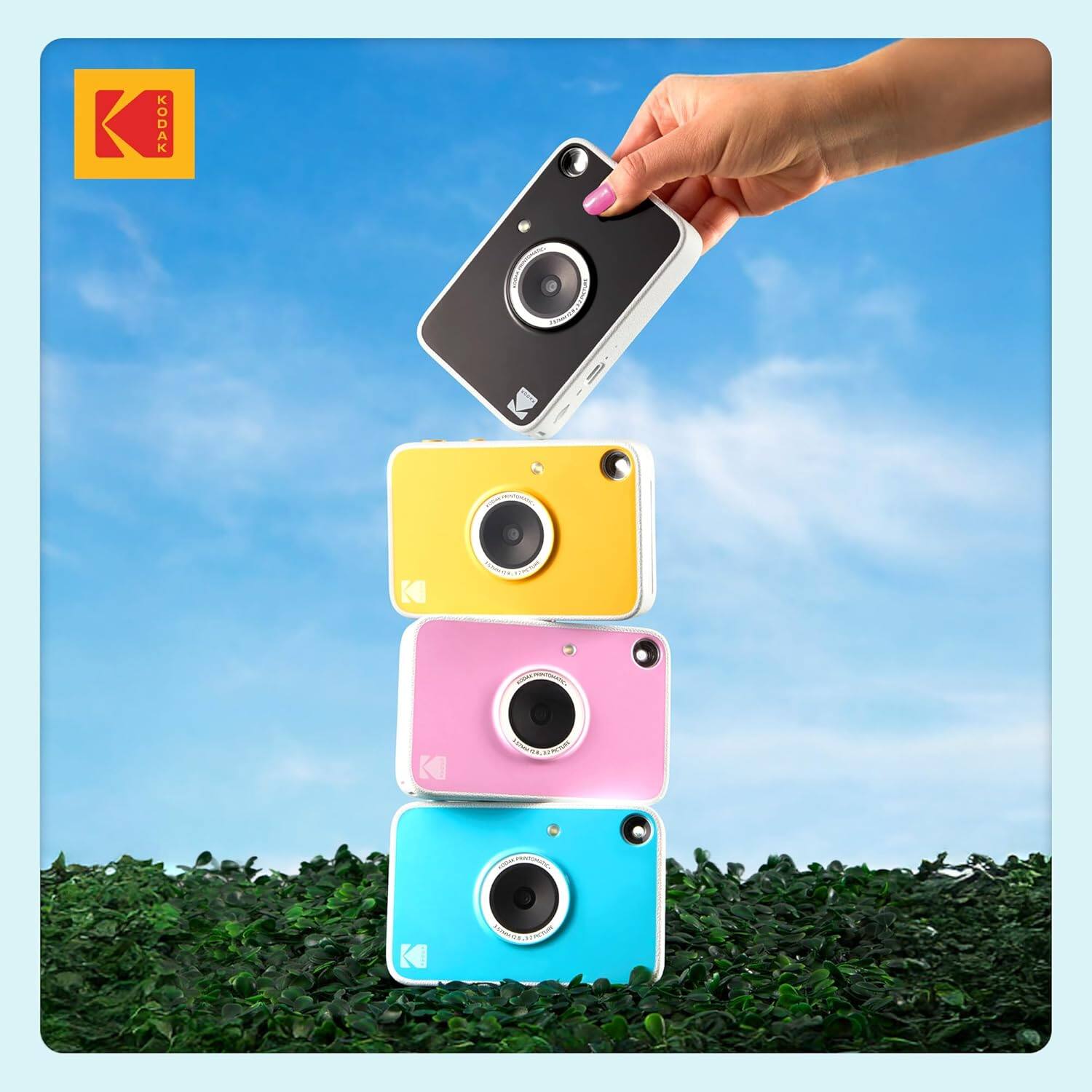 Alt View 7. Kodak - KODAK Printomatic+ Instant Print Camera 10MP, RGB LED, Zink Photo Prints - Blue.