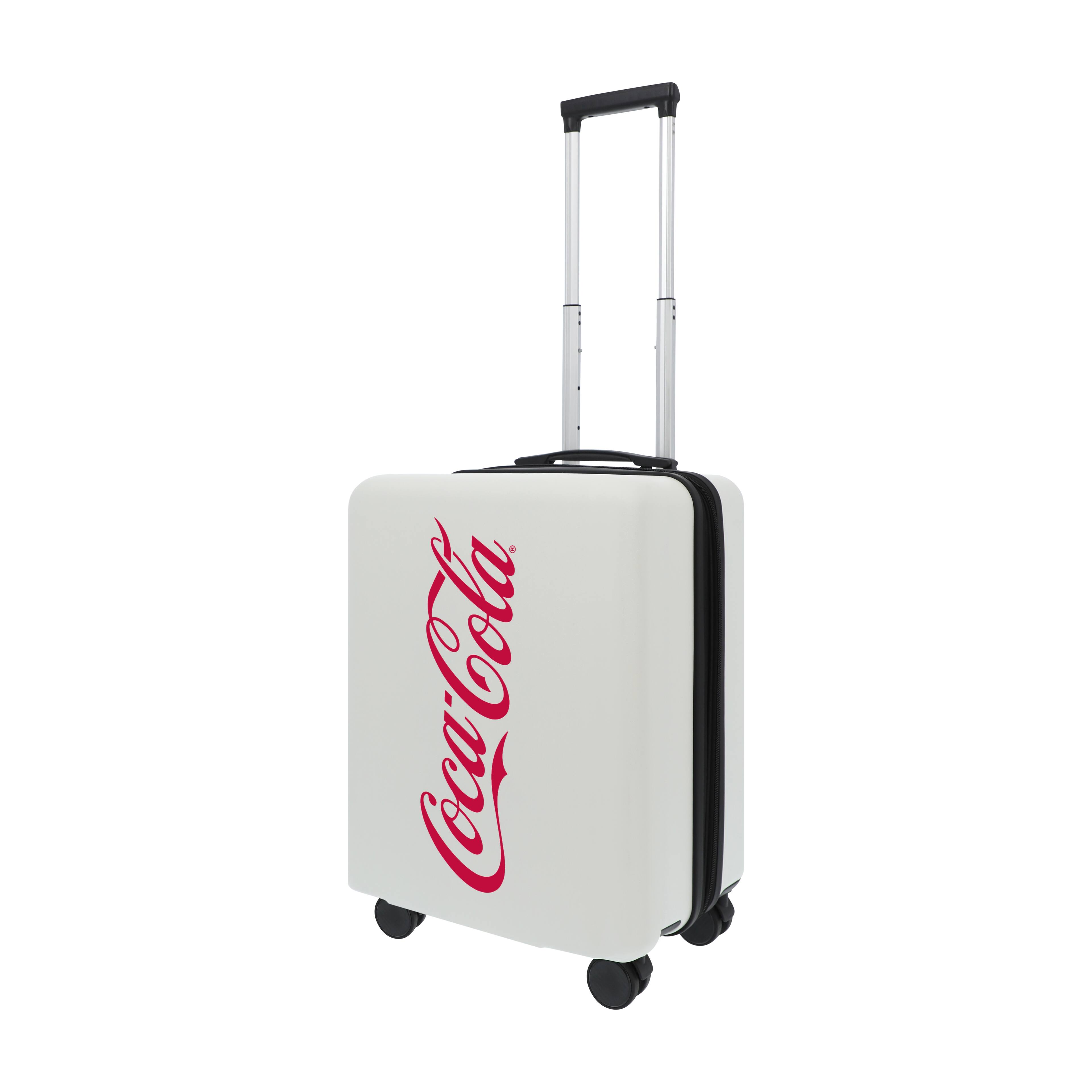 Angle. Ful - COCA COLA 22.5" CARRY-ON LUGGAGE - WHITE.