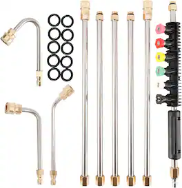 VEVOR - Pressure Washer Extension Wand 8FT Upgrade Power Washer Lance with Spray Nozzle Tips