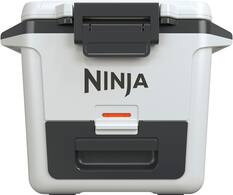 Front. Ninja - FrostVault 30qt Hard Cooler with Dry Zone - Cloud White.