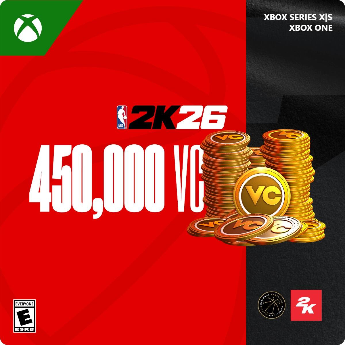 XBOX SERIES X|S
XBOX ONE
2K26
450,000 VC
EVERYONE
E
ESRB
NBA
2K