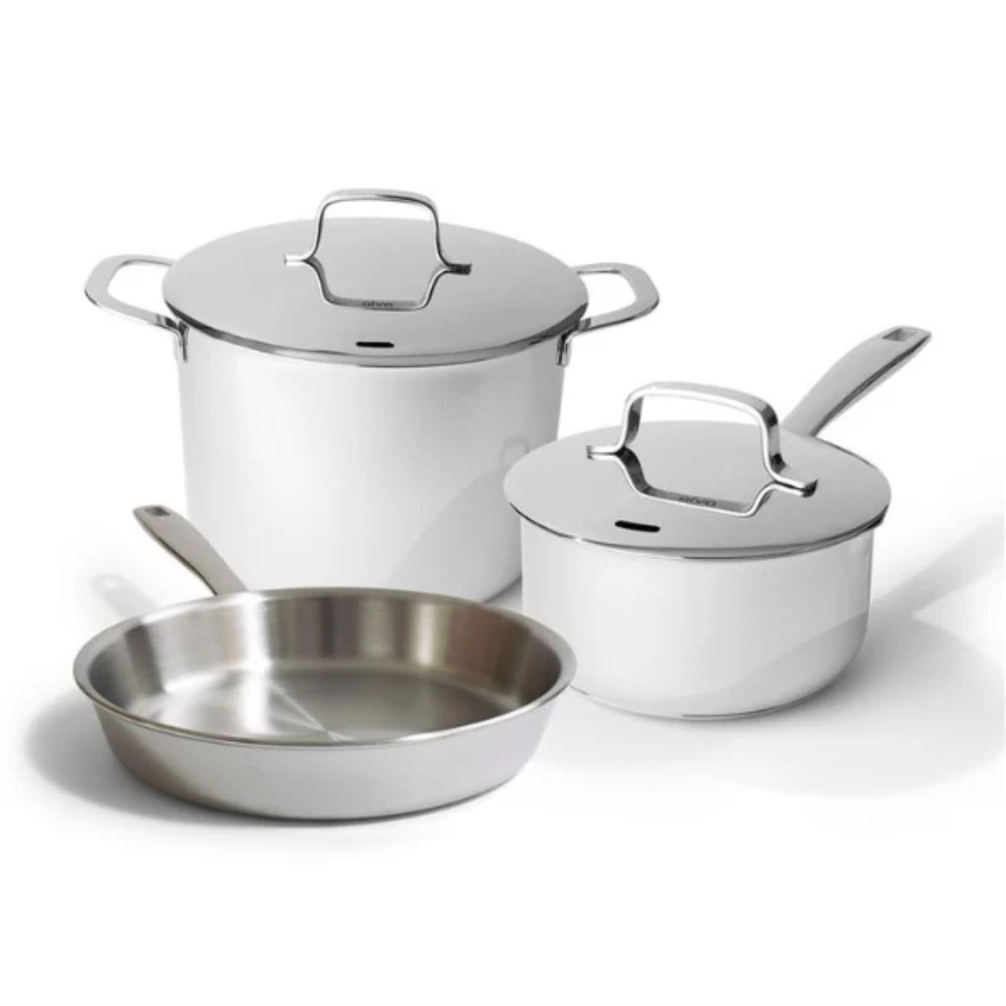 Front. Alva - Alva Maestro Stainless Steel Cookware Set - Silver.