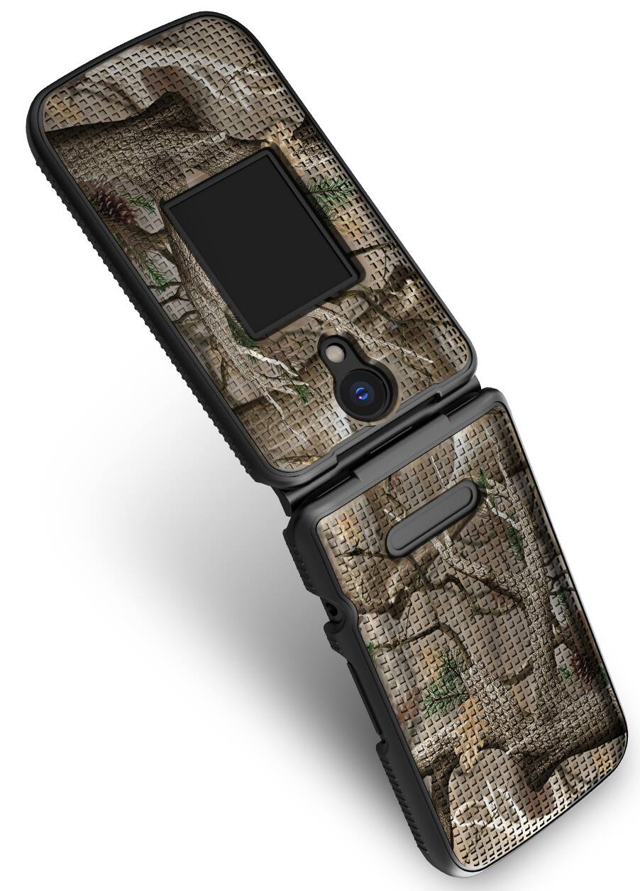 Alt View 4. Nakedcellphone - Case for Verizon Orbic Journey Pro/Lite Flip Phone - Hard Shell Cover - Camo.