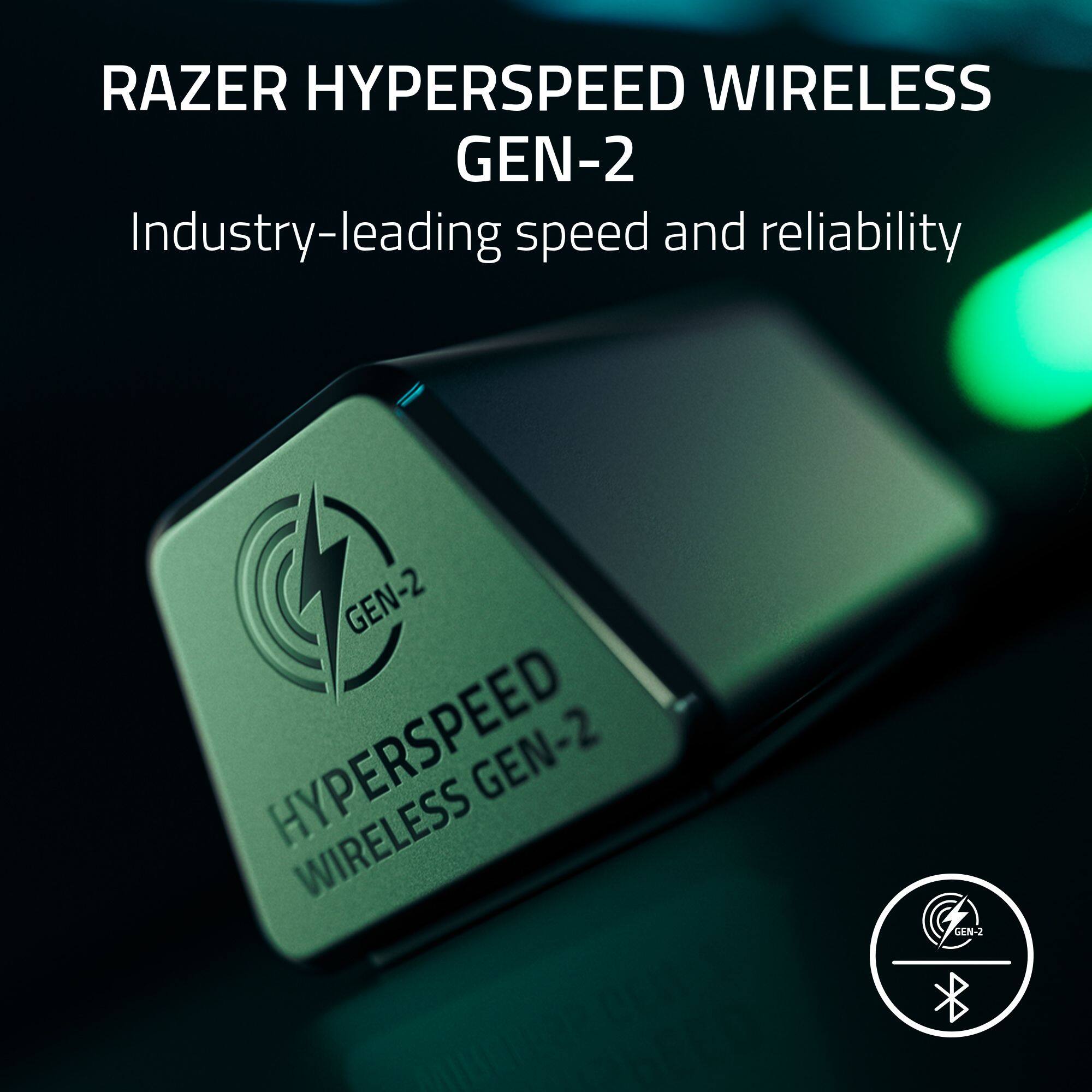 RAZER HYPERSPEED WIRELESS GEN-2 Industry-leading speed and reliability GEN-2 HYPERSPEED WIRELESS GEN-2