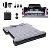 Front. VEVOR - Truck Bed Air Mattress, for 5.5-5.8 ft Full Size Short Truck Beds, Inflatable Air Mattress Camping Bed with 12V Air Pump - Grey.