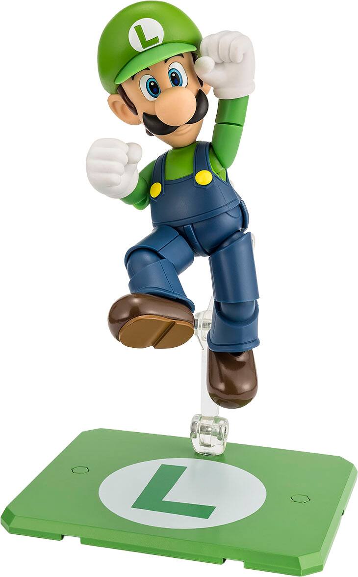 Alt View 1. Bandai - 4.3" Luigi - Super Mario - Tamashii Nations S.H. Figuarts.