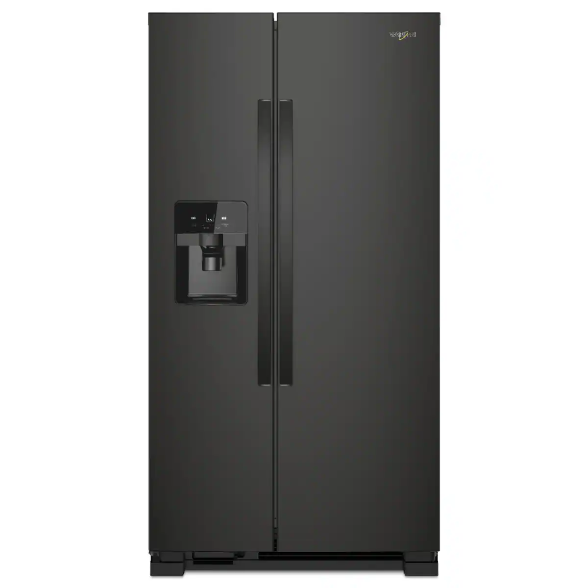 Whirlpool - 21 Cu. Ft. Side-by-Side Refrigerator with LED Interior Lighting - Black