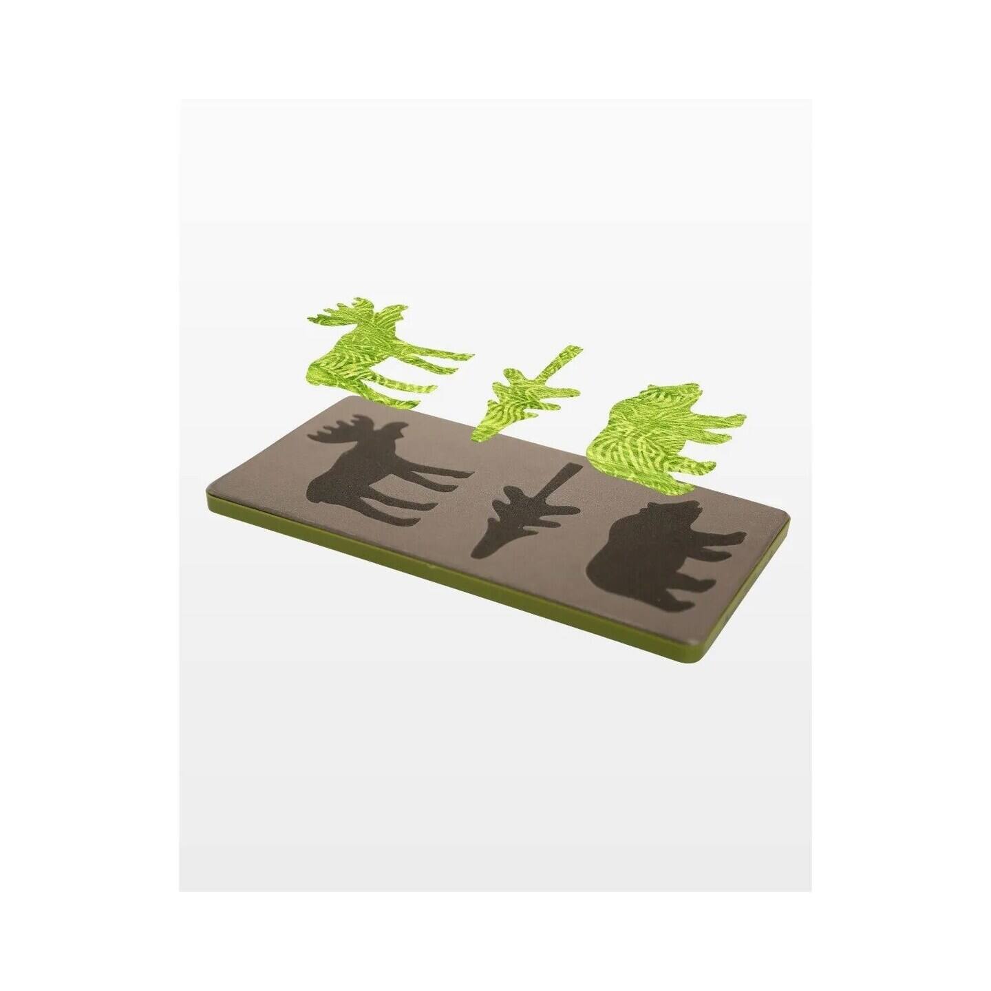 Left. AccuQuilt - GO! Northwoods Medley Accurate Fabric Cutting Die with Multiple Nature Themed Designs Shapes and Sizes for Quilt - Multicolor.