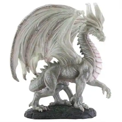 Front. Pacific Trading - Mythical Wise Old Dragon Fantasy Figurine 8 inch.
