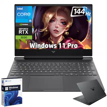 Intel Core i5
NVIDIA GeForce RTX 3050
144 Hz
Windows 11 Pro