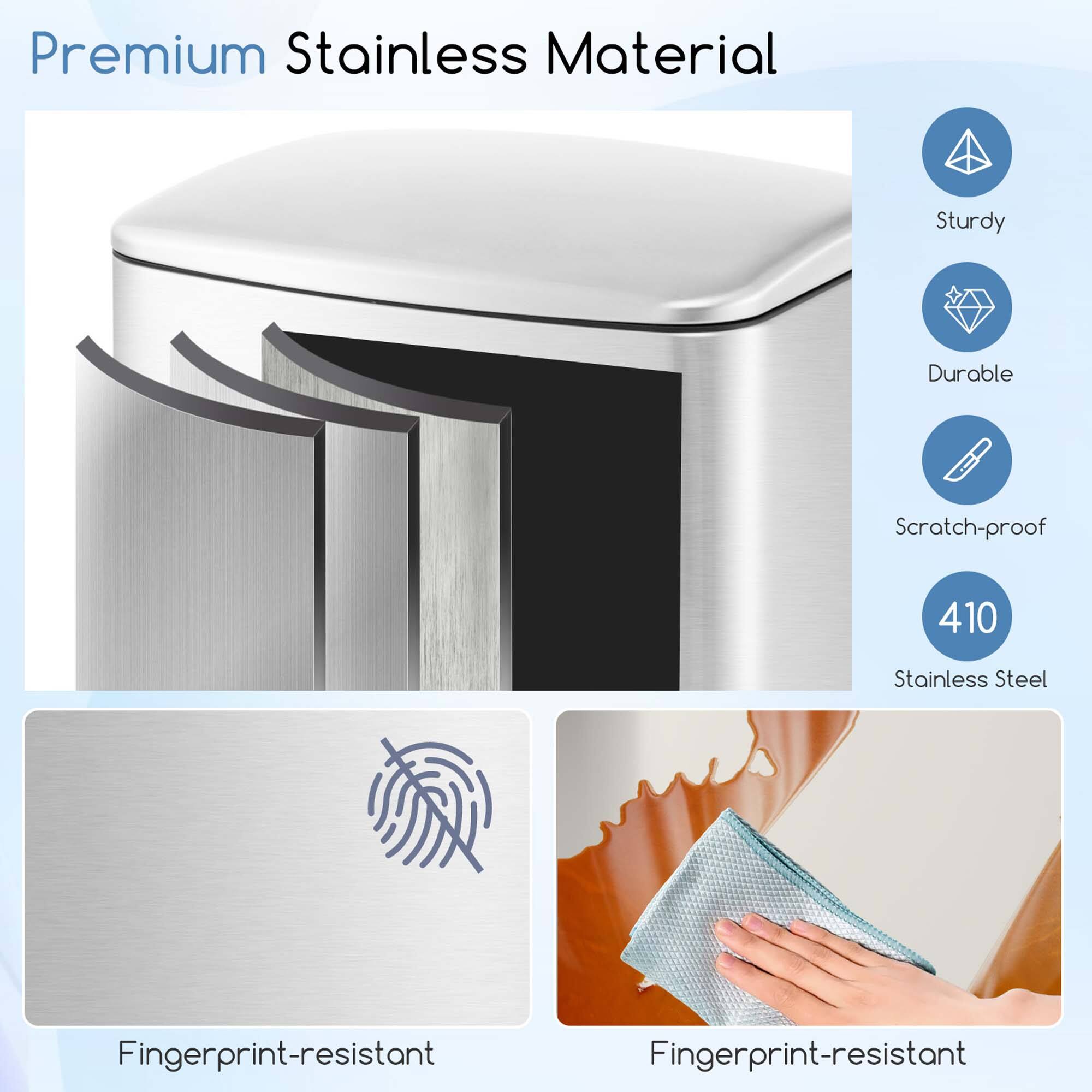 Premium Stainless Material

- Sturdy
- Durable
- Scratch-proof
- 410 Stainless Steel
- Fingerprint-resistant