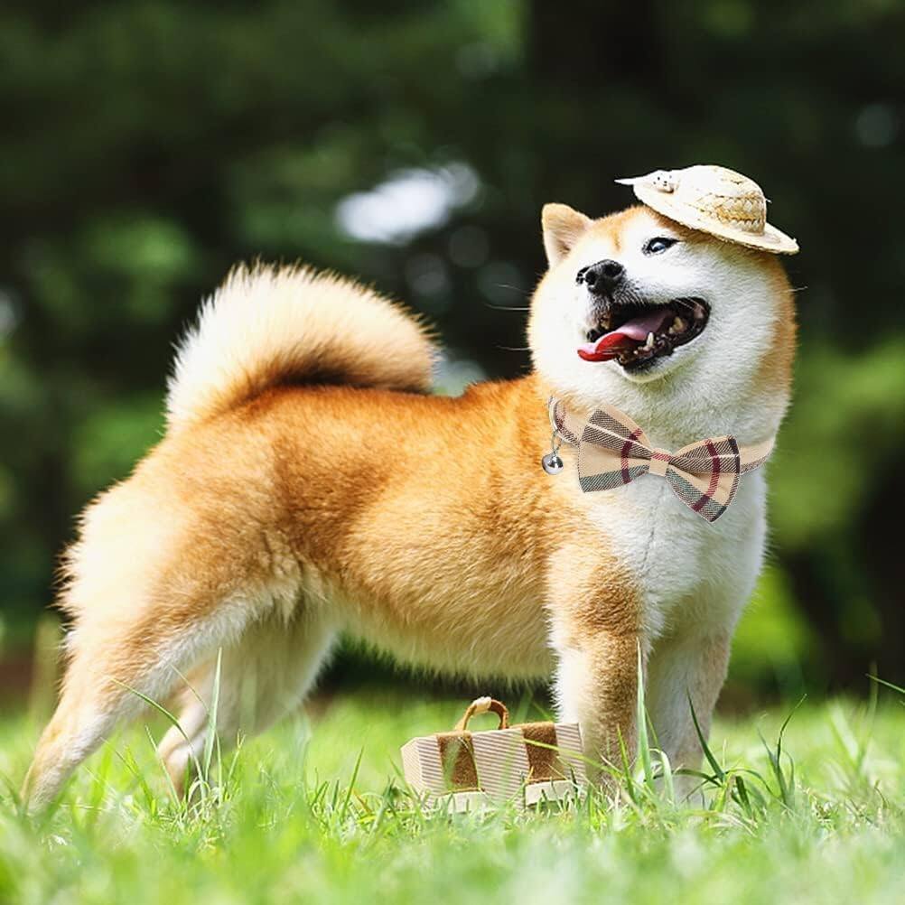 Alt View 5. Paradigms Interiors - Dog Harness Collar Leash Set No Pull Escape Proof Classic Plaid Puppy And For Dogs Easy Walk Running beige - Beige-XS(Chest Girth:12''-14.9'').