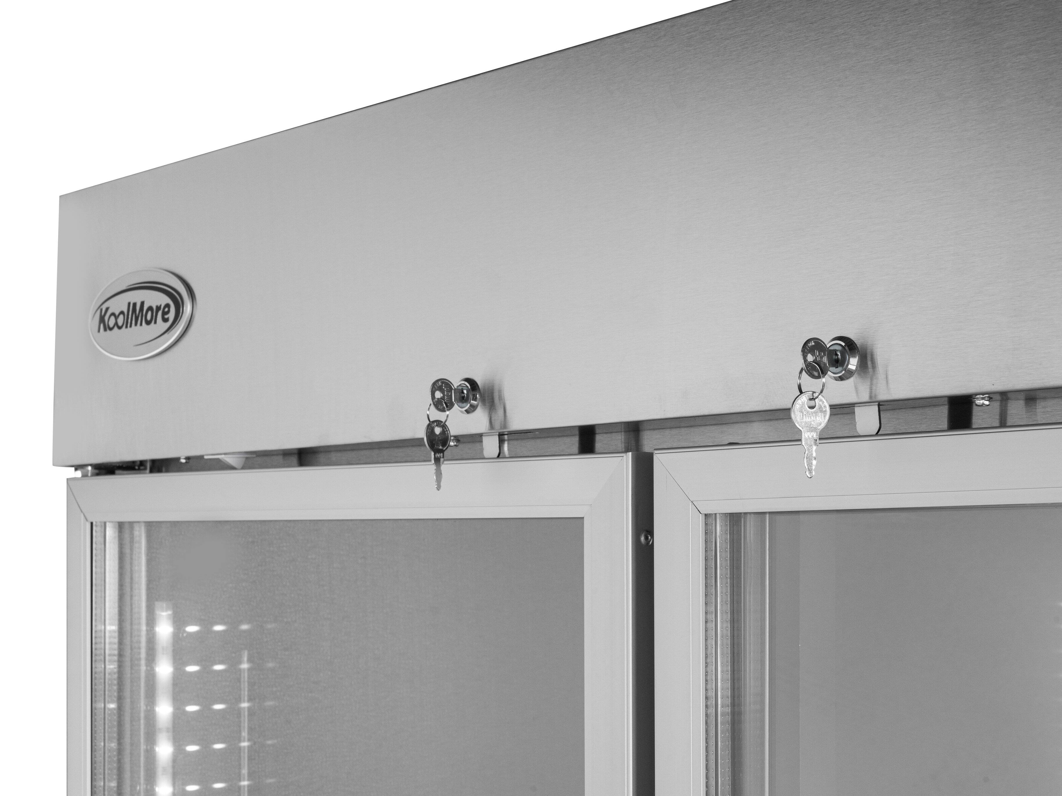 Alt View 10. Koolmore - 54 in. Two-Door Reach-In Refrigerator - 47 Cu Ft. RIR-2D-GD - Stainless-Steel.