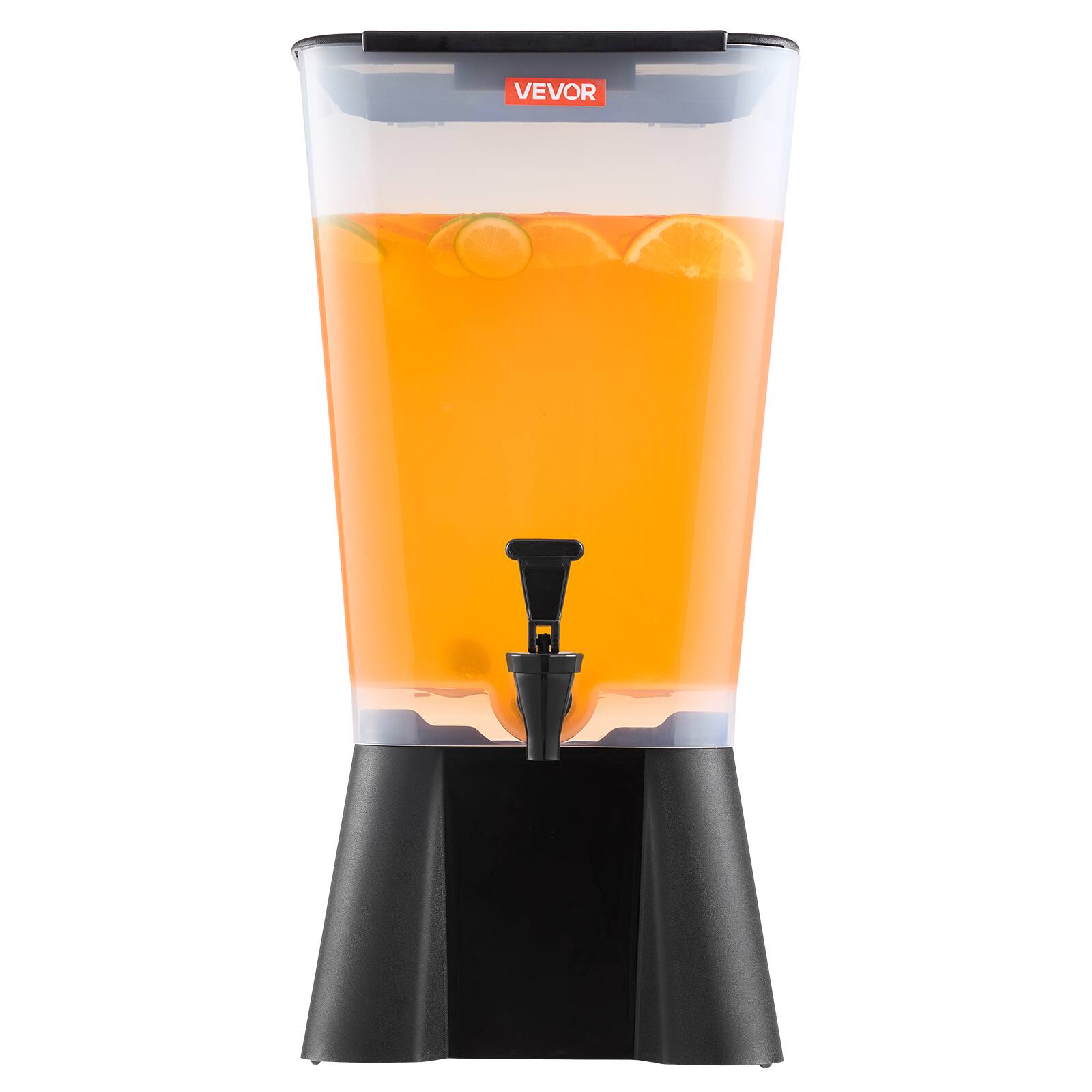 Alt View 5. VEVOR - Beverage Dispenser, 5 Gallon Drink Dispenser for Parties, Plastic Juice Dispensers with No-Drip Spigot - Black.