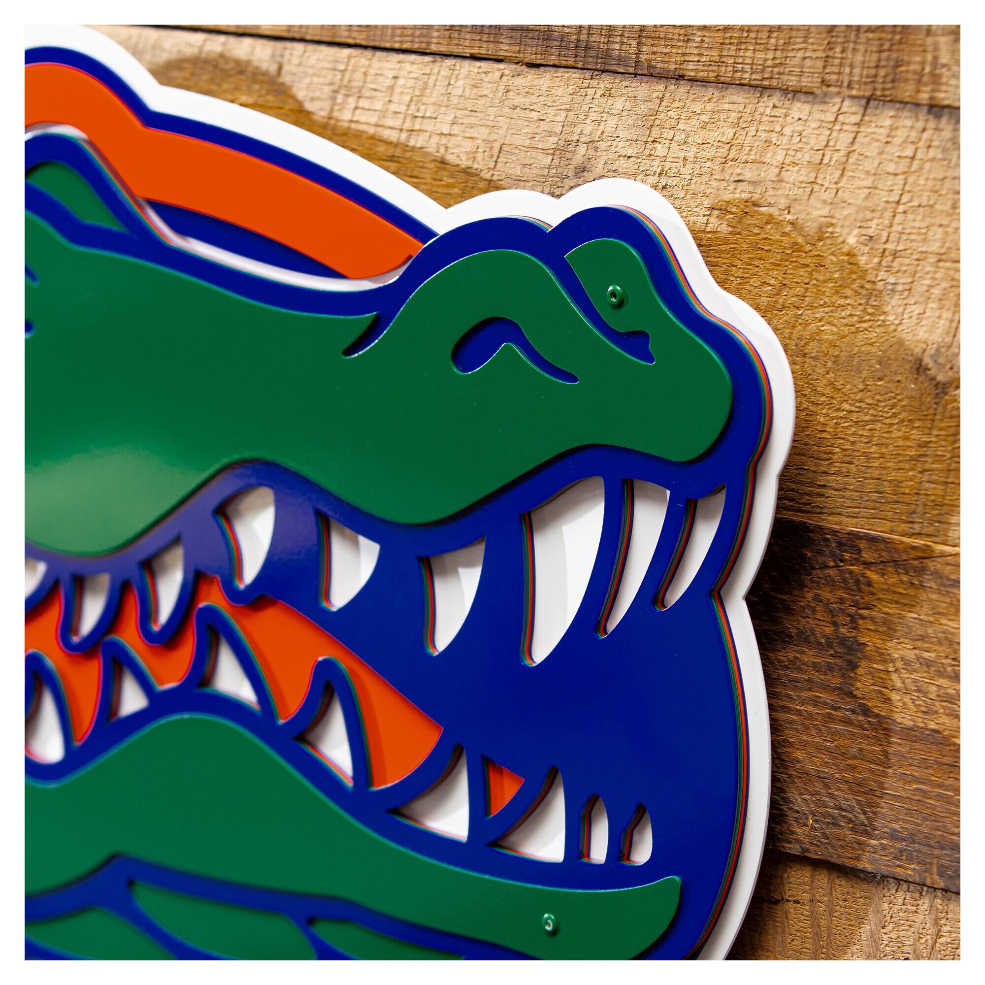 Alt View 2. Evergreen Enterprises - Florida Gators 23" Layered Metal Wall Art Sign - Multicolor.