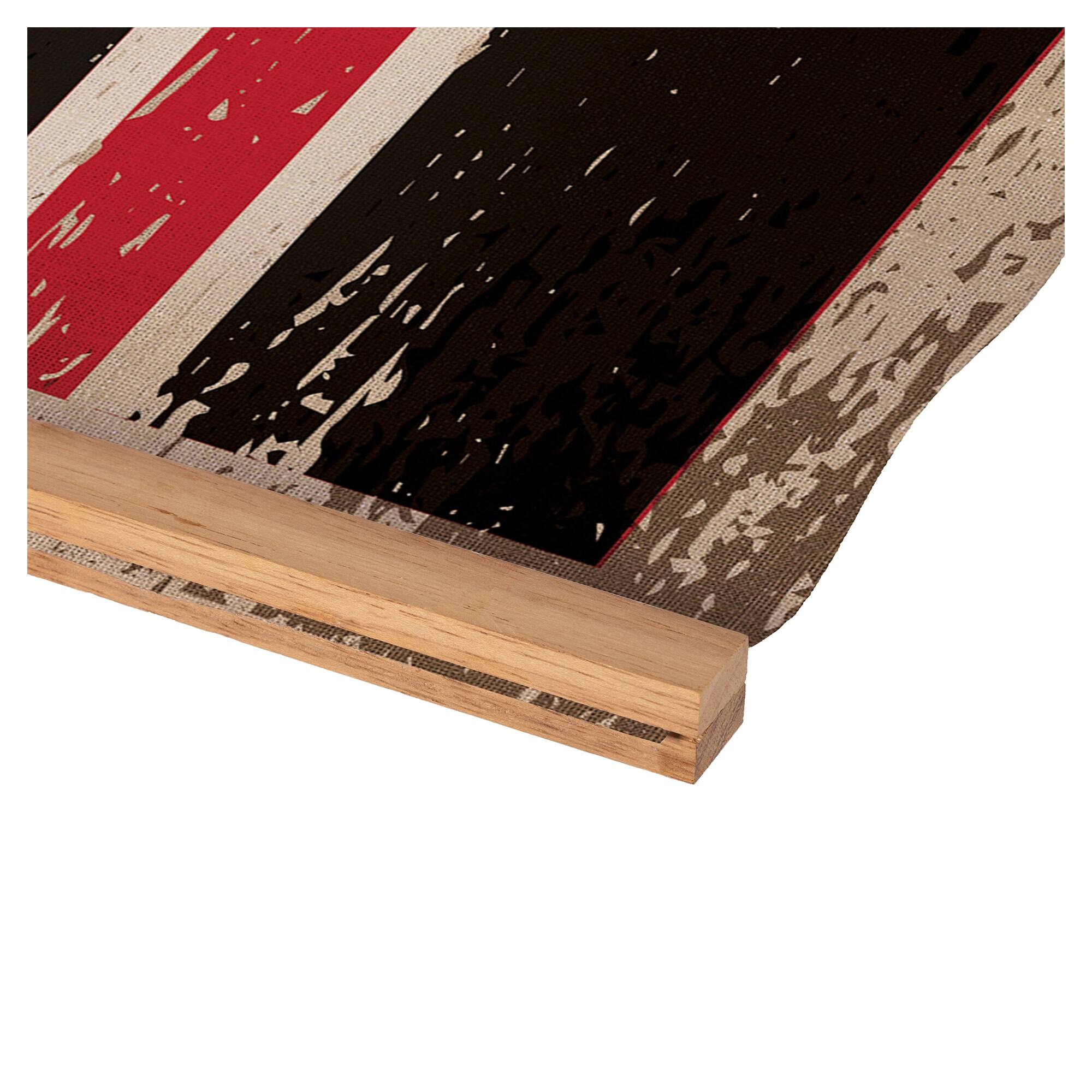 Alt View 3. Evergreen Enterprises - Carolina Hurricanes 36" x 54" Large Canvas Wall Art Tapestry with Wood Frame - Multicolor.