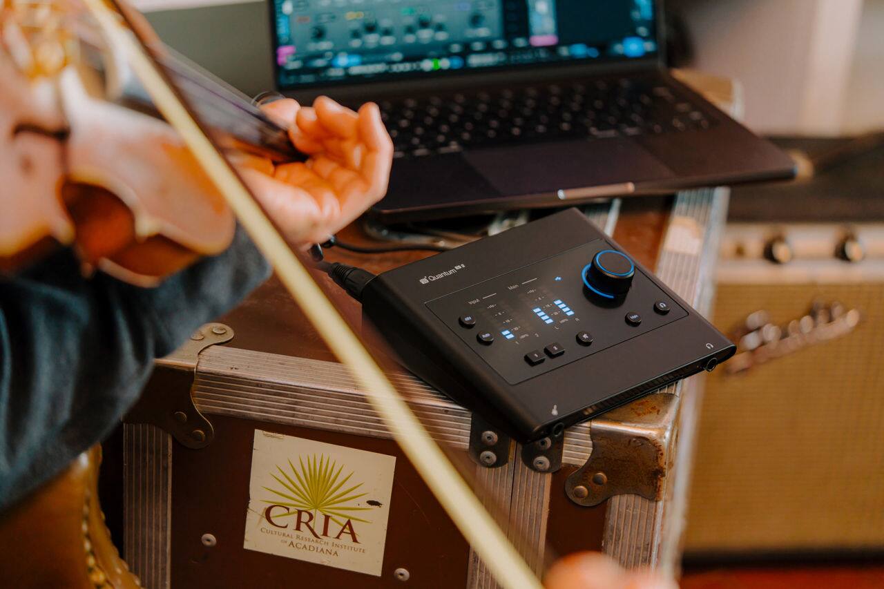 The text on the image reads "BI Quantum u - Men - e CRIA RESEARCH ACADIANA INSTITUTE."