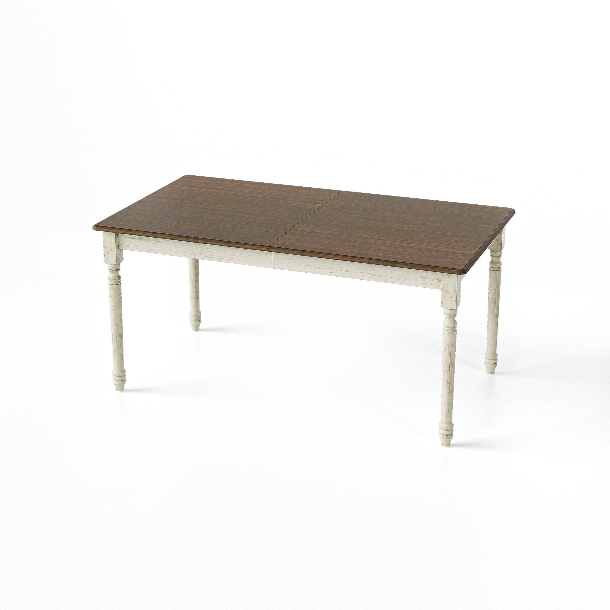 Alt View 1. Famapy - Multipurpose Folding Desk with 3-Section Top, 78.7" Extendable Writing Table for Home Office & Study. - White & Brown.