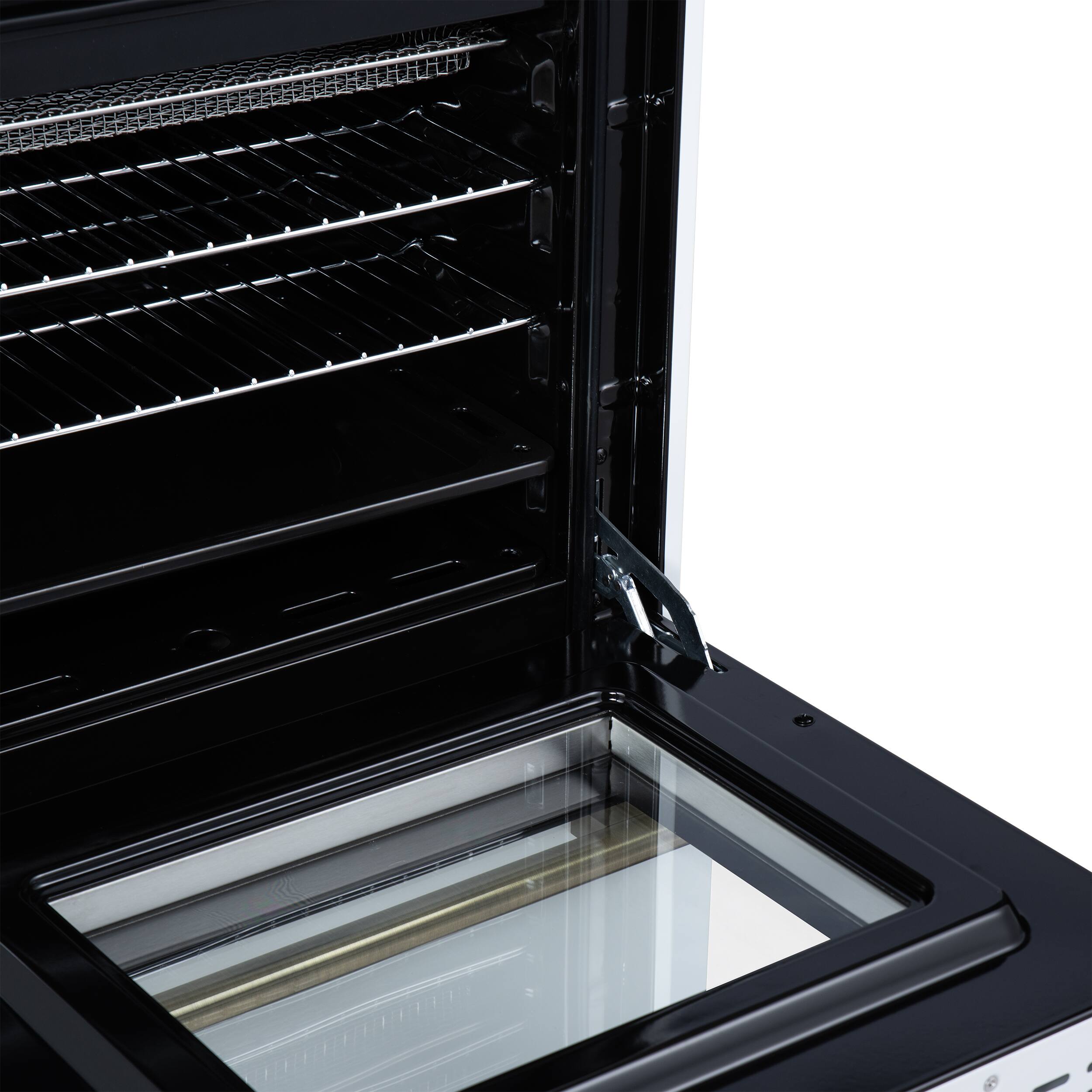 Alt View 13. Forno Appliances - Breno 2.3 Cu. Ft. Freestanding Gas Range with Antique Brass Accents - White.