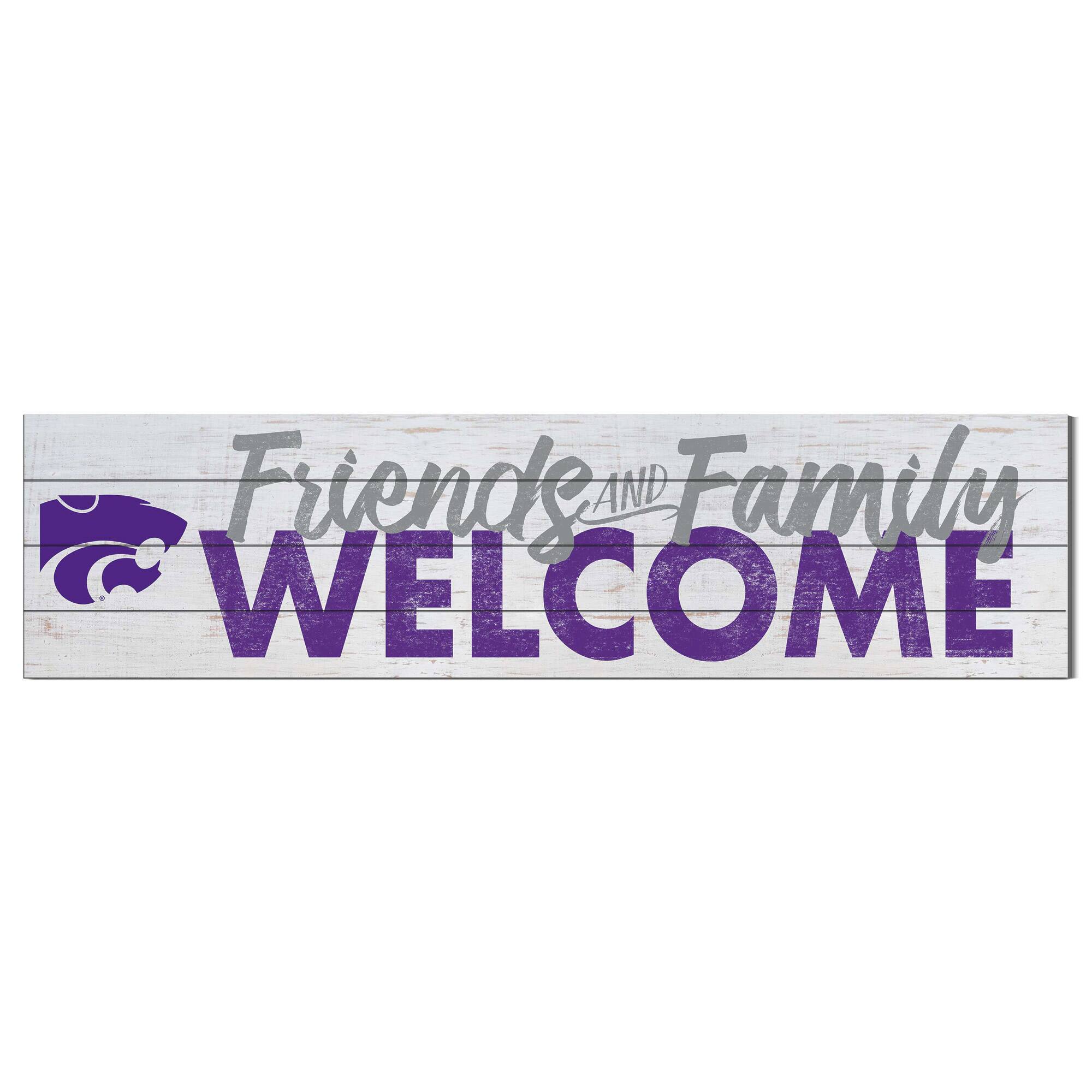 Kansas State Wildcats 10'' x 40'' Friends & Family Welcome Sign