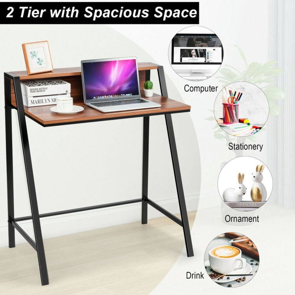 2 Tier with Spacious Space

- Computer
- Stationery
- Ornament
- Drink