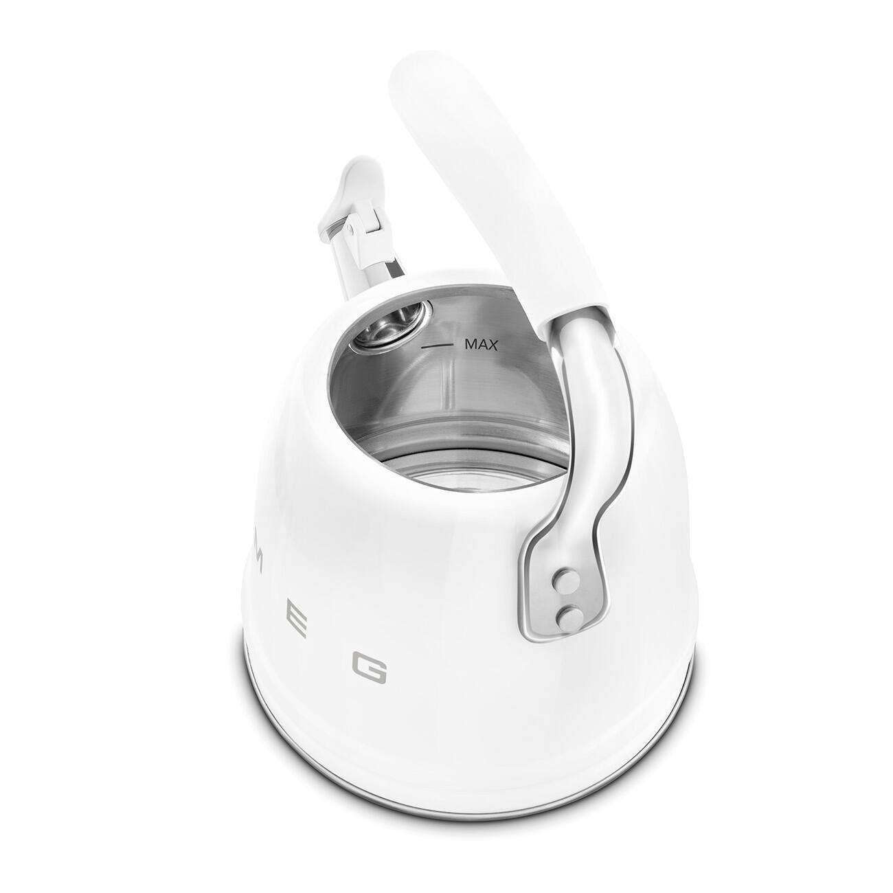 Alt View 1. SMEG - CKLW2001 Whistling Kettle - White.