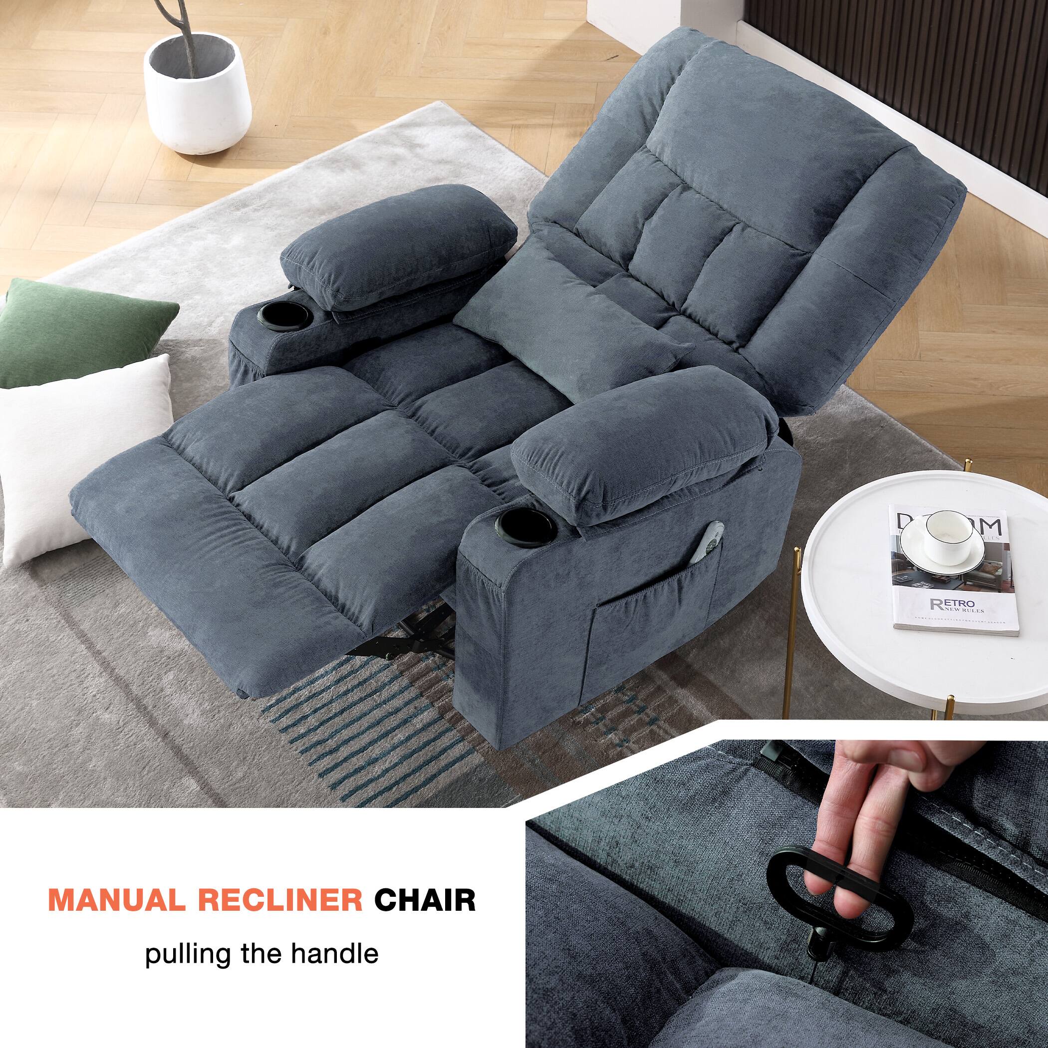 MANUAL RECLINER CHAIR  
pulling the handle